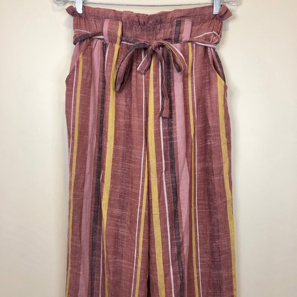 NEW LOOK ✌️ Sz. S linen bell bottom trousers - Picture 2 of 5